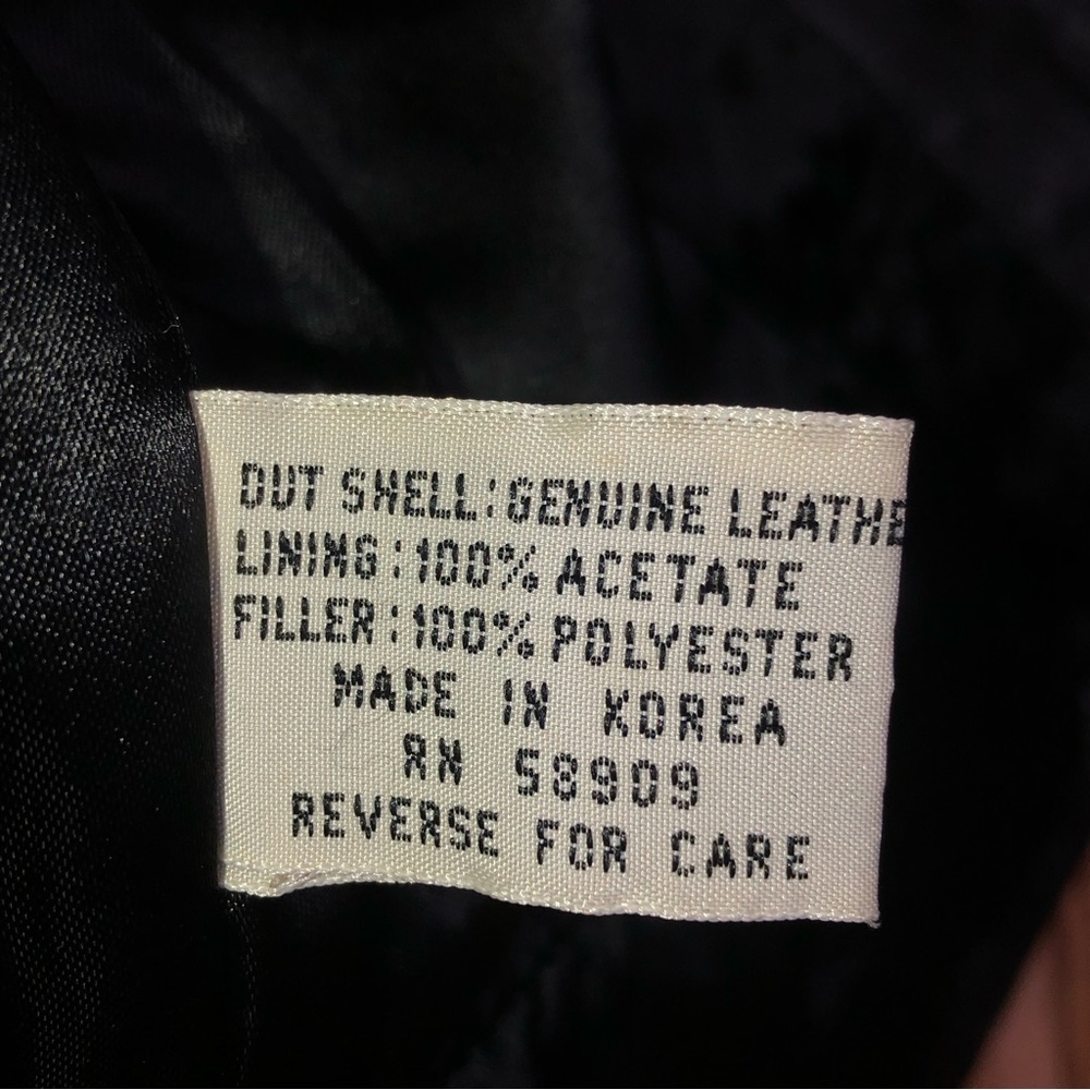 Leather Rhinestones Drawstring Small Shoulder Pad… - image 5